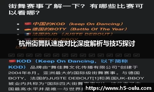 杭州街舞队速度对比深度解析与技巧探讨